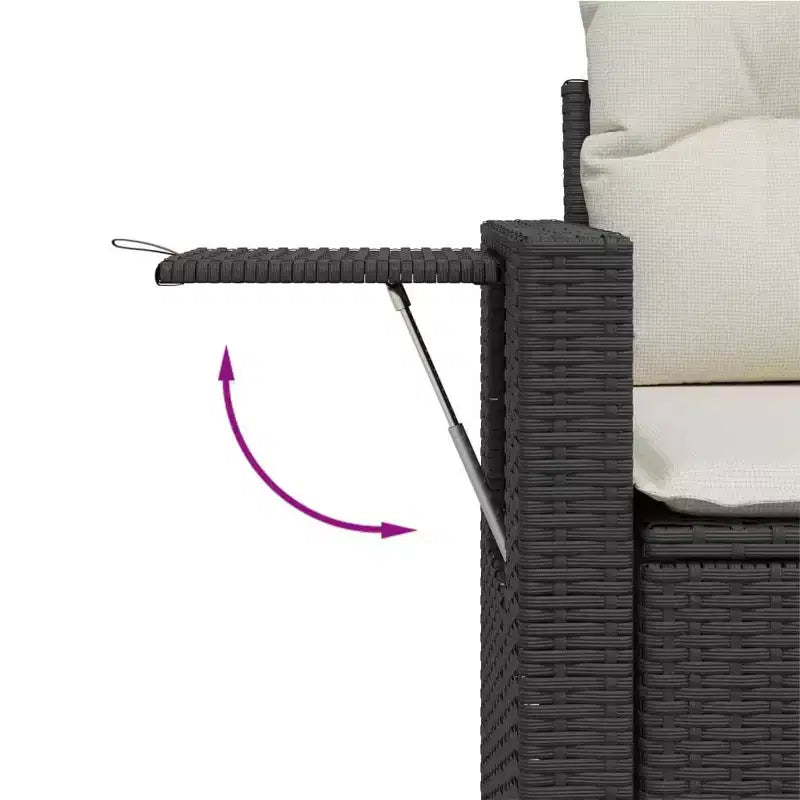 vidaXL Salon de jardin 10 pièces avec coussins en résine tressée, canapé d'extérieur modulable, plusieurs coloris/modèles