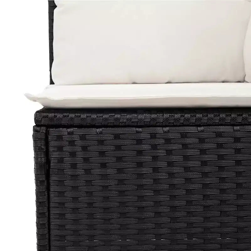 vidaXL Salon de jardin 10 pièces avec coussins en résine tressée, canapé d'extérieur modulable, plusieurs coloris/modèles
