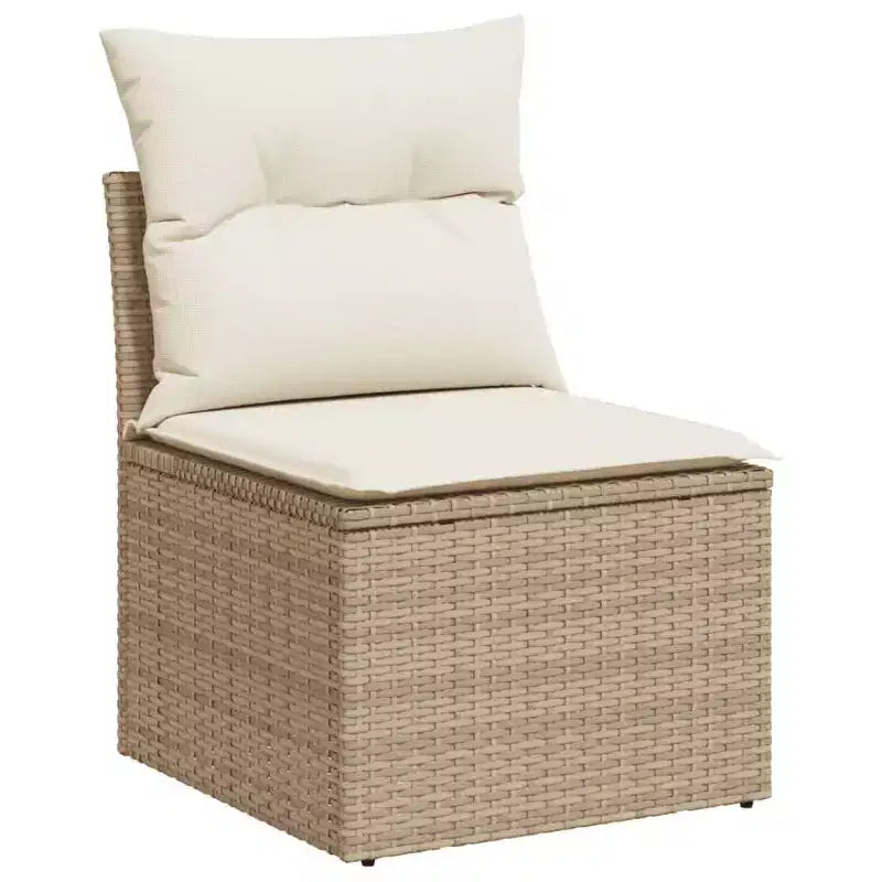 vidaXL Salon de jardin 10 pièces avec coussins en résine tressée, canapé d'extérieur modulable, plusieurs coloris/modèles