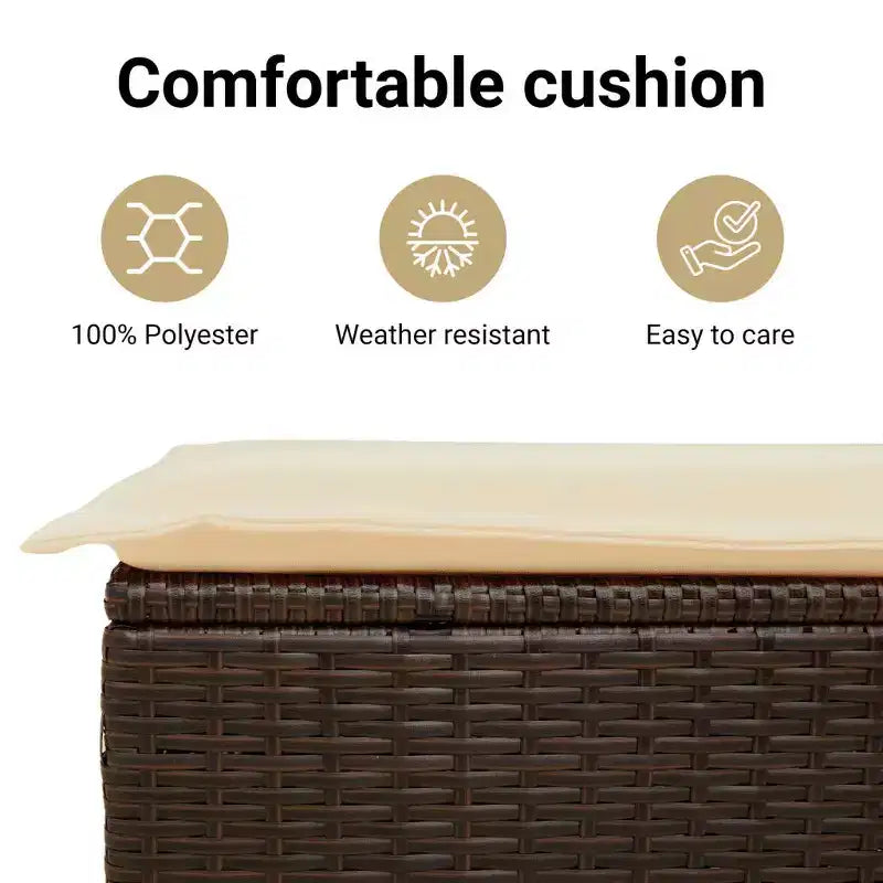 vidaXL Salon de jardin 10 pièces avec coussins en résine tressée, canapé d'extérieur modulable, plusieurs coloris/modèles