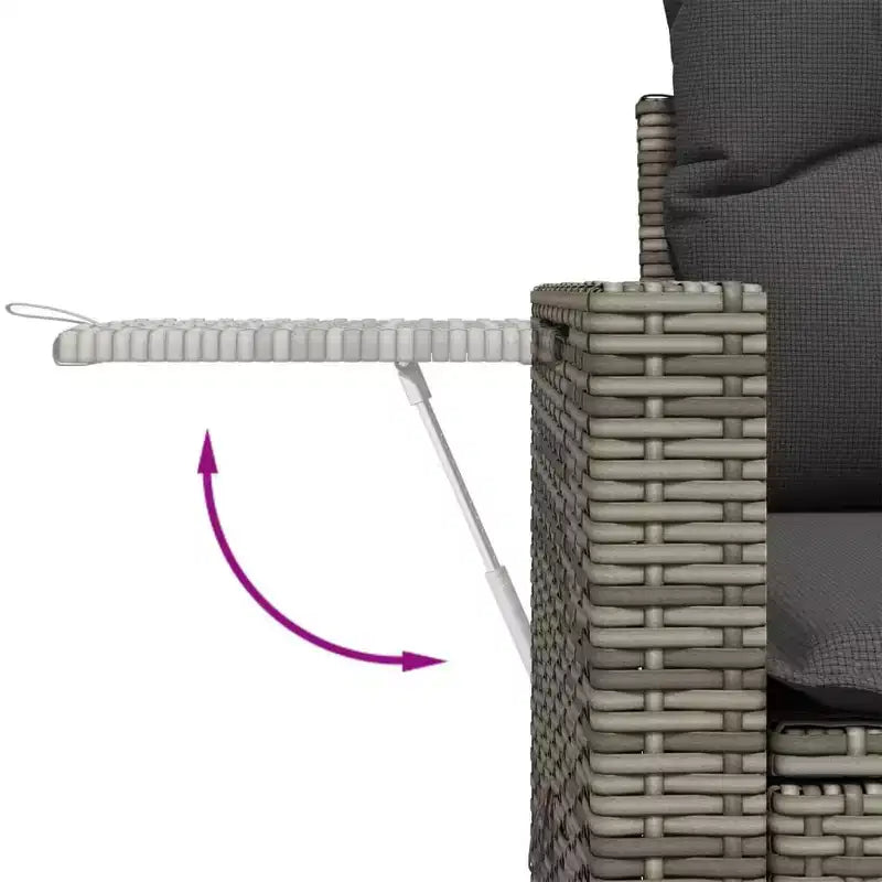 vidaXL Salon de jardin 10 pièces avec coussins en résine tressée, canapé d'extérieur modulable, plusieurs coloris/modèles