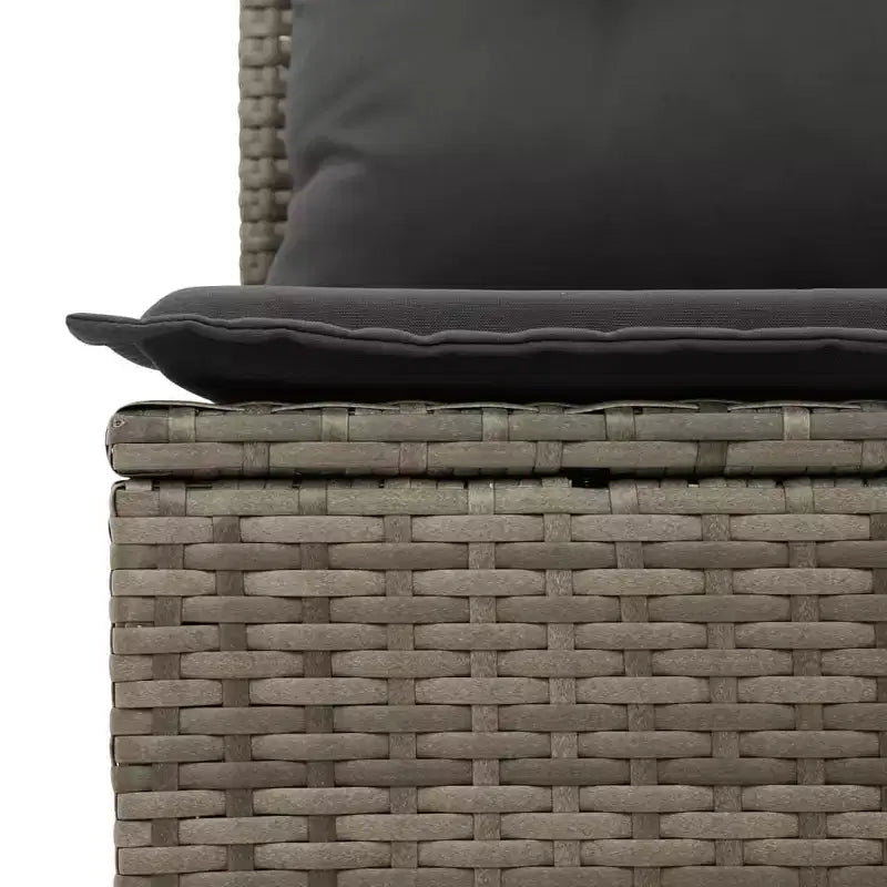vidaXL Salon de jardin 10 pièces avec coussins en résine tressée, canapé d'extérieur modulable, plusieurs coloris/modèles