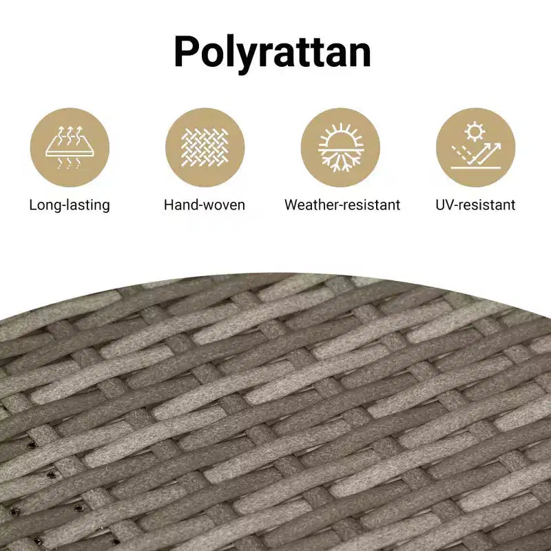 vidaXL Salon de jardin 10 pièces avec coussins en résine tressée, canapé d'extérieur modulable, plusieurs coloris/modèles