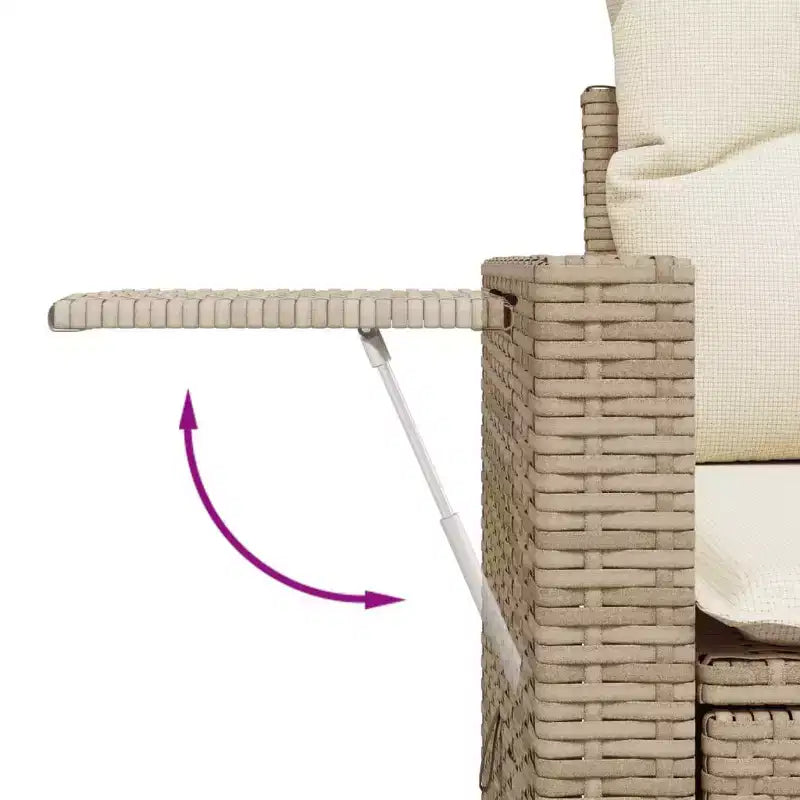 vidaXL Salon de jardin 10 pièces avec coussins en résine tressée, canapé d'extérieur modulable, plusieurs coloris/modèles