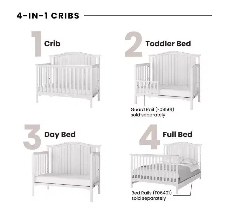 Ensemble de puériculture 3 pièces Child Craft Hampton comprenant un lit de bébé évolutif 4-en-1 et une table à langer
