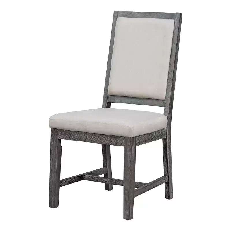 Ensemble de salle à manger 5 pièces de style ferme pour 4 personnes, comprenant une table à manger ronde extensible en bois massif et 4 chaises rembourrées pour la cuisine