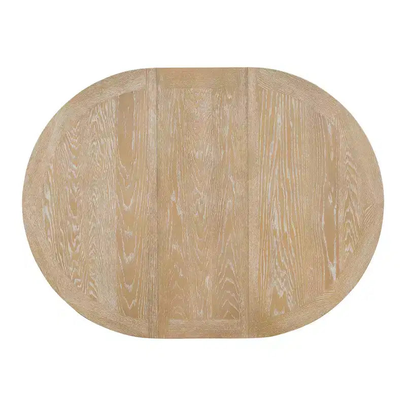 Ensemble de salle à manger 5 pièces de style ferme pour 4 personnes, comprenant une table à manger ronde extensible en bois massif et 4 chaises rembourrées pour la cuisine