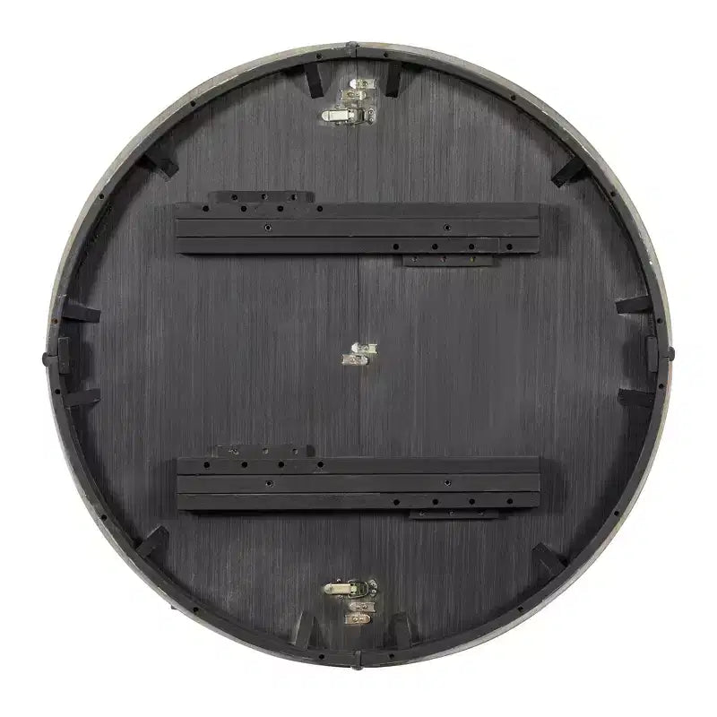 Ensemble de salle à manger 5 pièces de style ferme pour 4 personnes, comprenant une table à manger ronde extensible en bois massif et 4 chaises rembourrées pour la cuisine