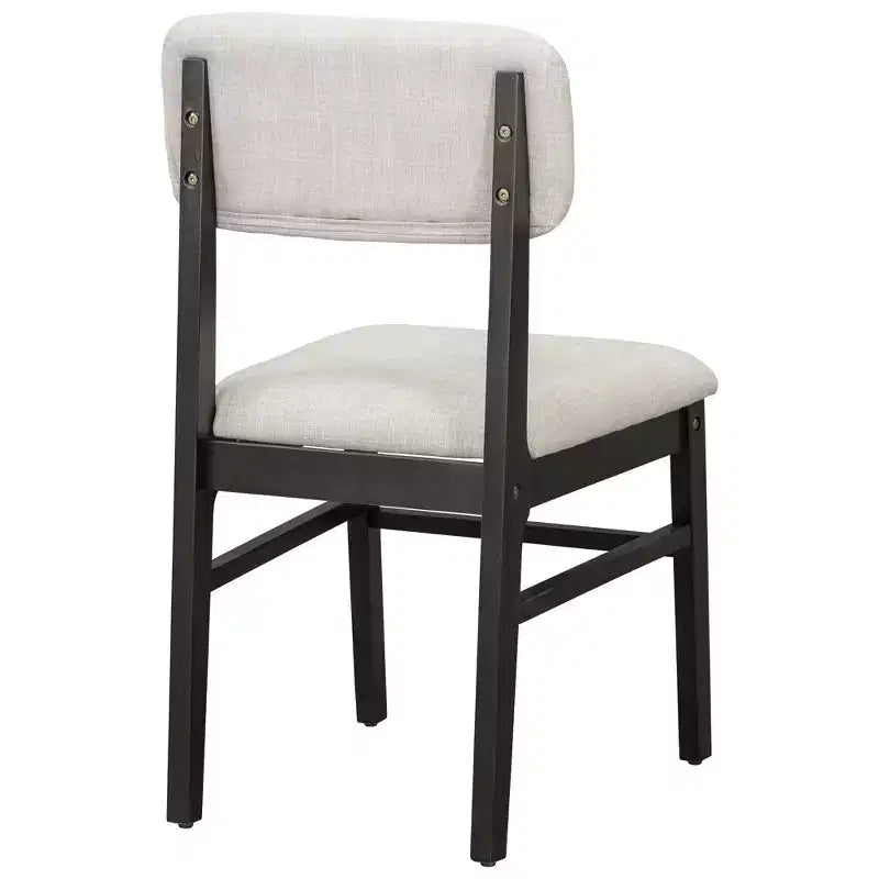 Ensemble de table à manger en bois massif avec banc pour 5 personnes, 6 pièces, ensemble de table de salle à manger rectangulaire rembourrée avec 4 chaises et un banc