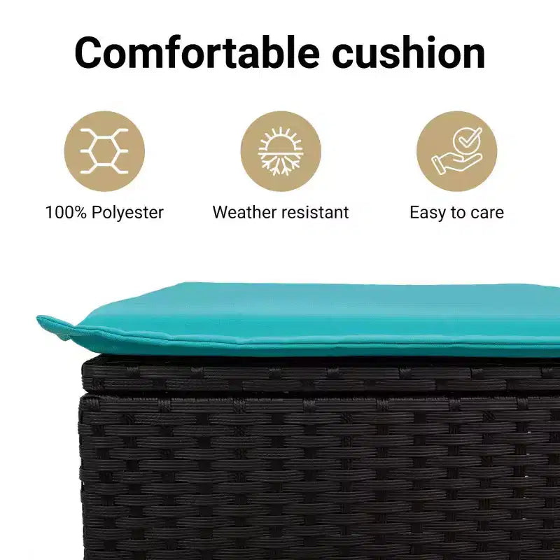 vidaXL Ensemble de canapés de jardin résine tressée, acier revêtu par poudre, polyester