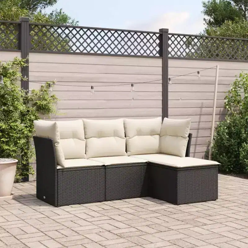 Ensemble de canapés de jardin VidaXL avec coussins, disponible en plusieurs coloris