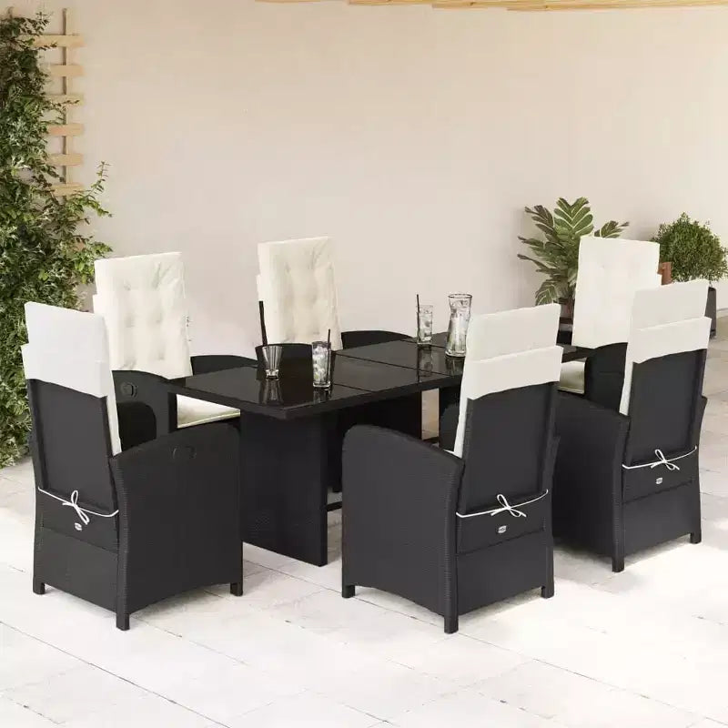 vidaXL Ensemble repas d'extérieur avec coussins en plusieurs coloris