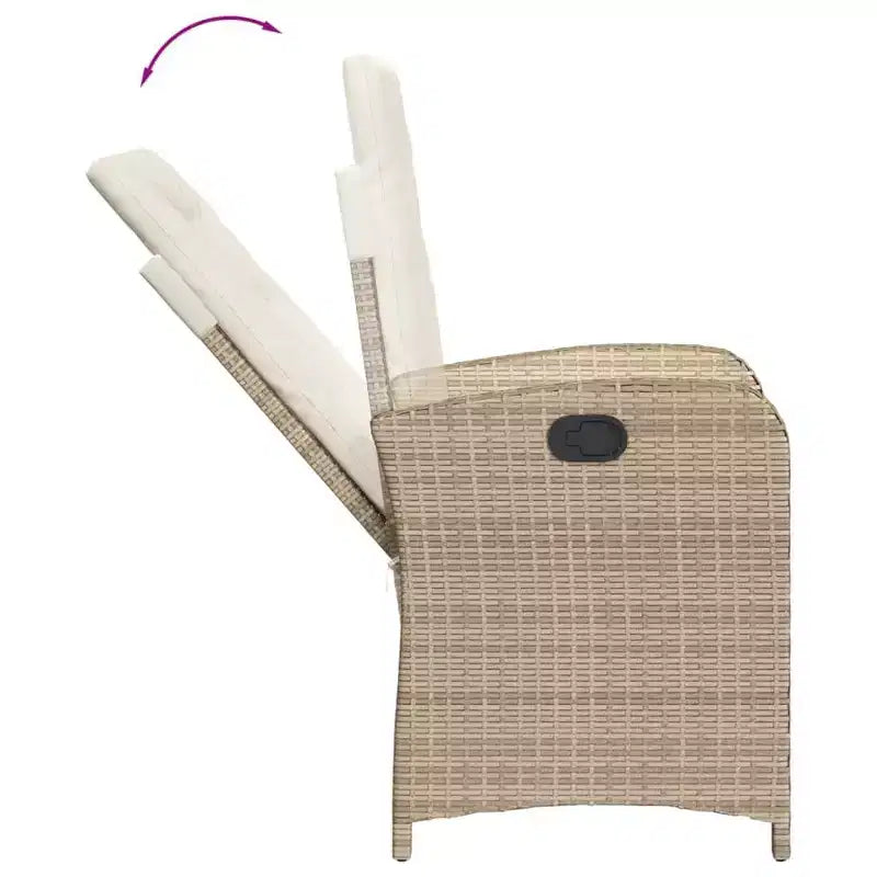 vidaXL Ensemble repas d'extérieur avec coussins en plusieurs coloris