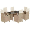 vidaXL Outdoor Dining Set with Cushions in Multiple Colors