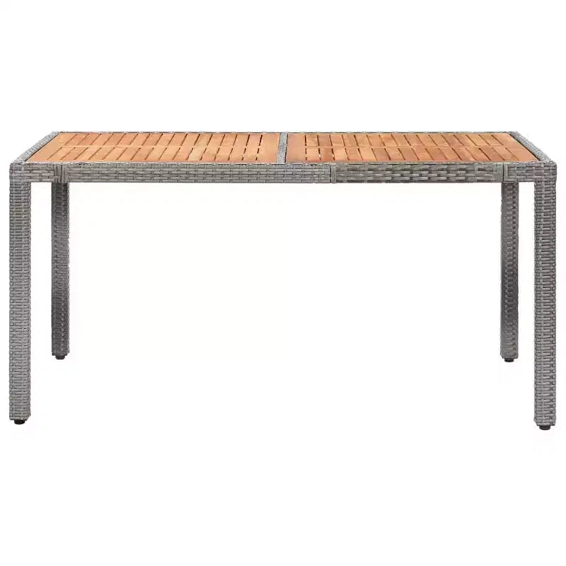 vidaXL Salon de Jardin Ensemble Table et Chaises Mobilier de Jardin en Résine Tressée