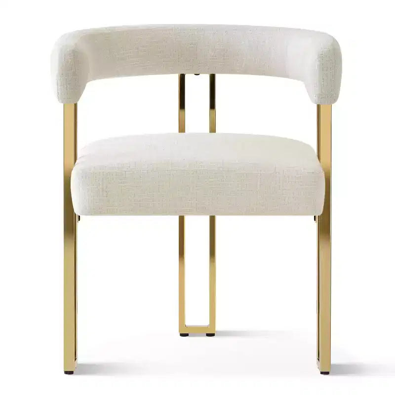 Ensemble de salle à manger ovale extensible 3-en-1 avec 6 chaises rembourrées en chenille et pieds en métal doré, Meuble de salle à manger polyvalent - Panipeachy