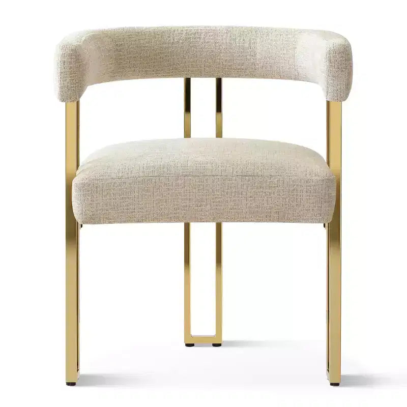 Ensemble de salle à manger ovale extensible 3-en-1 avec 6 chaises rembourrées en chenille et pieds en métal doré, Meuble de salle à manger polyvalent - Panipeachy