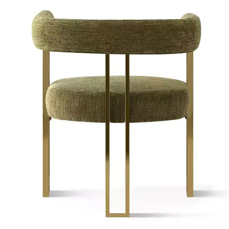Ensemble de salle à manger ovale extensible 3-en-1 avec 6 chaises rembourrées en chenille et pieds en métal doré, Meuble de salle à manger polyvalent - Panipeachy