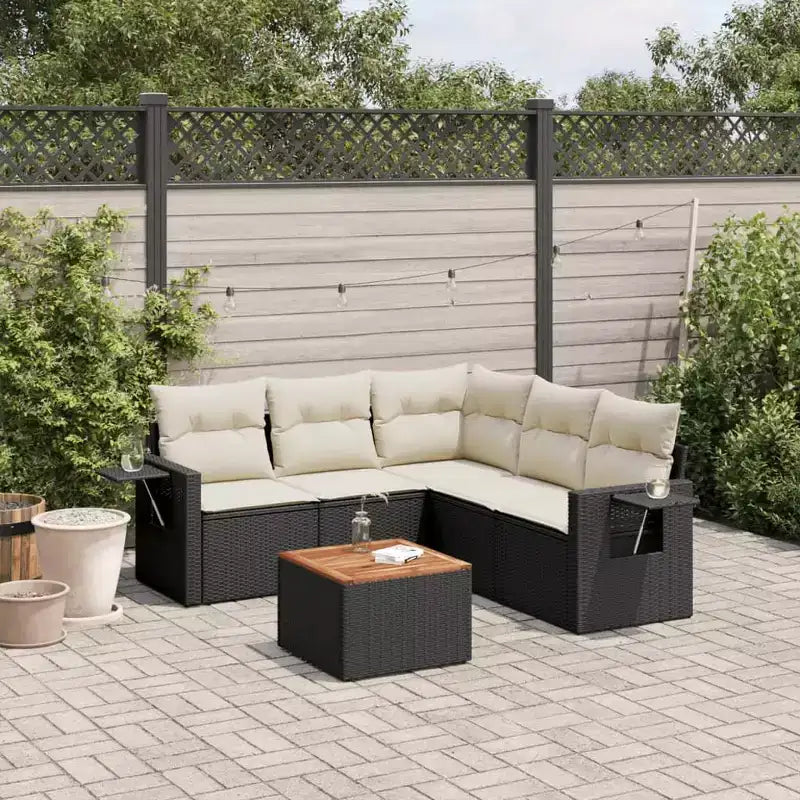 vidaXL Salon de jardin avec coussins et rangement de différentes couleurs