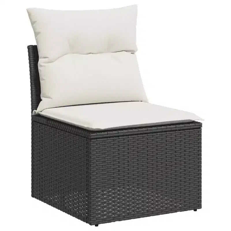 vidaXL Salon de jardin avec coussins et rangement de différentes couleurs
