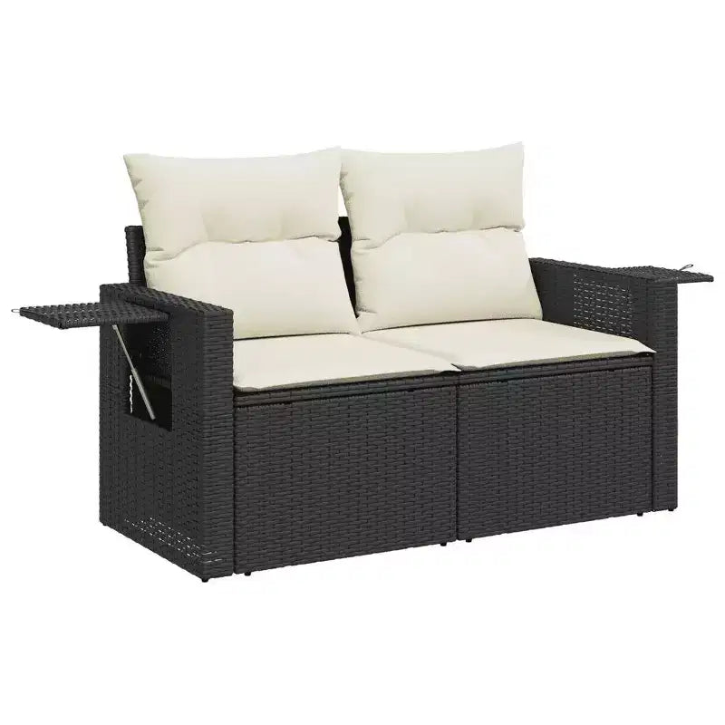 vidaXL Salon de jardin avec coussins et rangement de différentes couleurs