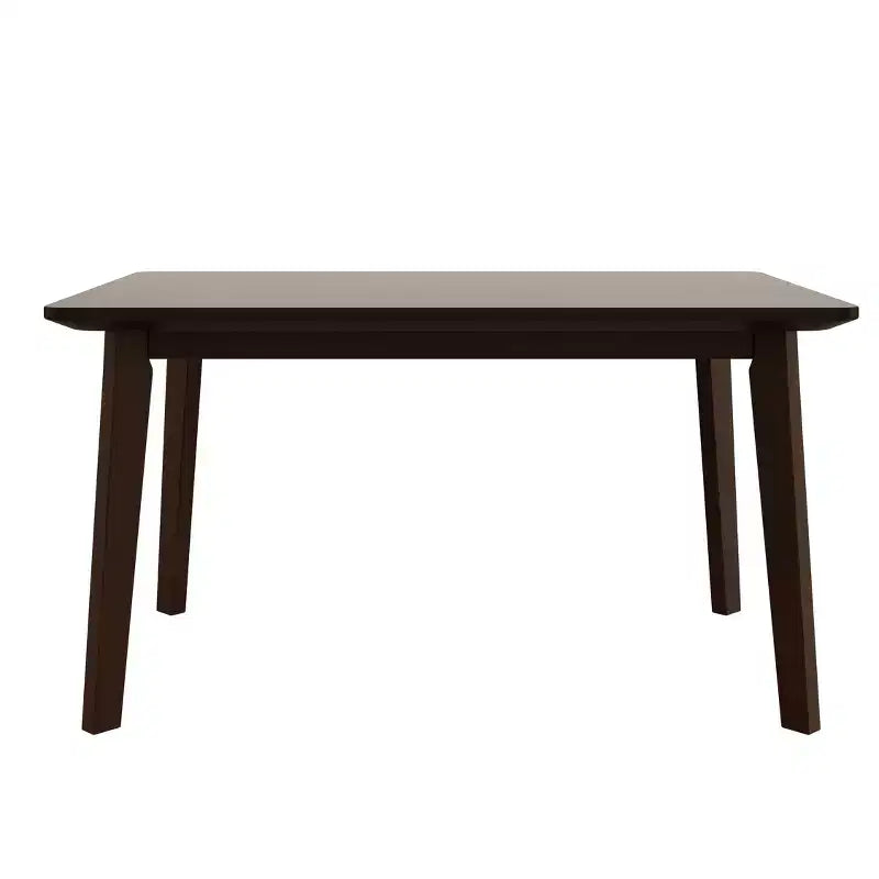 Ensemble de salle à manger rustique 5 pièces avec table en bois et 4 chaises rembourrées Espresso