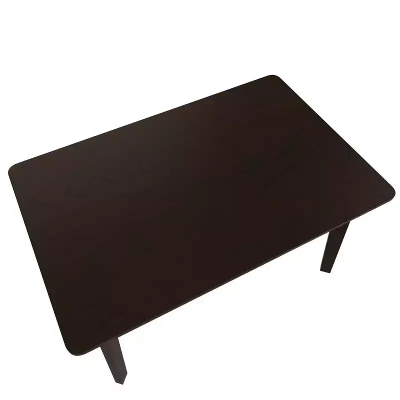 Ensemble de salle à manger rustique 5 pièces avec table en bois et 4 chaises rembourrées Espresso