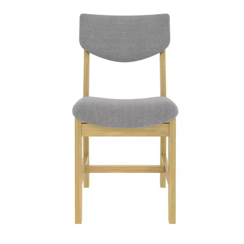 Ensemble de salle à manger rustique 5 pièces avec table en bois et 4 chaises rembourrées Espresso