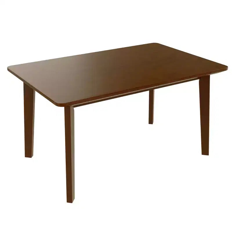 Ensemble de salle à manger rustique 5 pièces avec table en bois et 4 chaises rembourrées Espresso