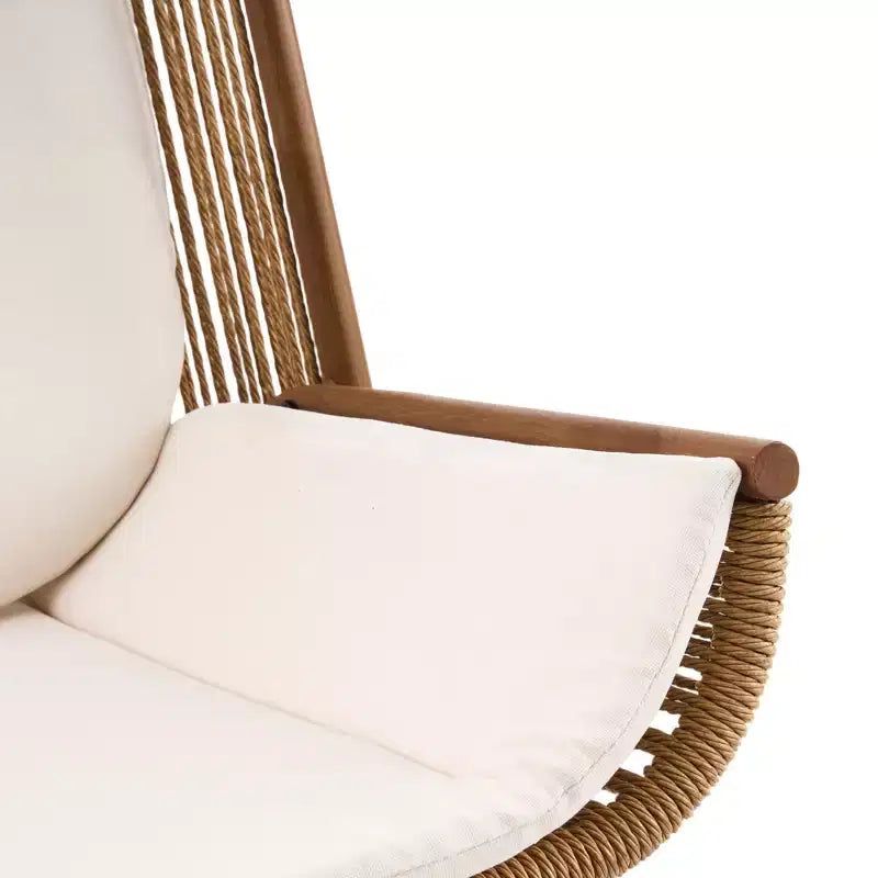 Christopher Knight Home Christine Ensemble de patio moderne en métal avec chaises berçantes et plateau de table en céramique
