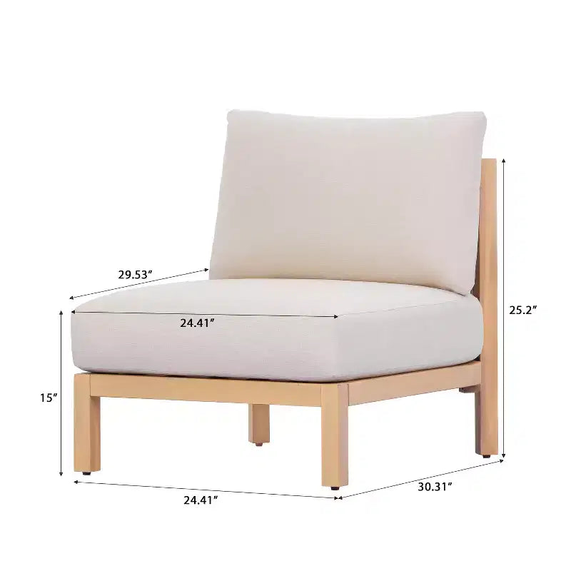Ensemble de sièges de patio moderne 5 pièces Christopher Knight Home Panupong en bois d'acacia avec dossier tressé en corde et coussins
