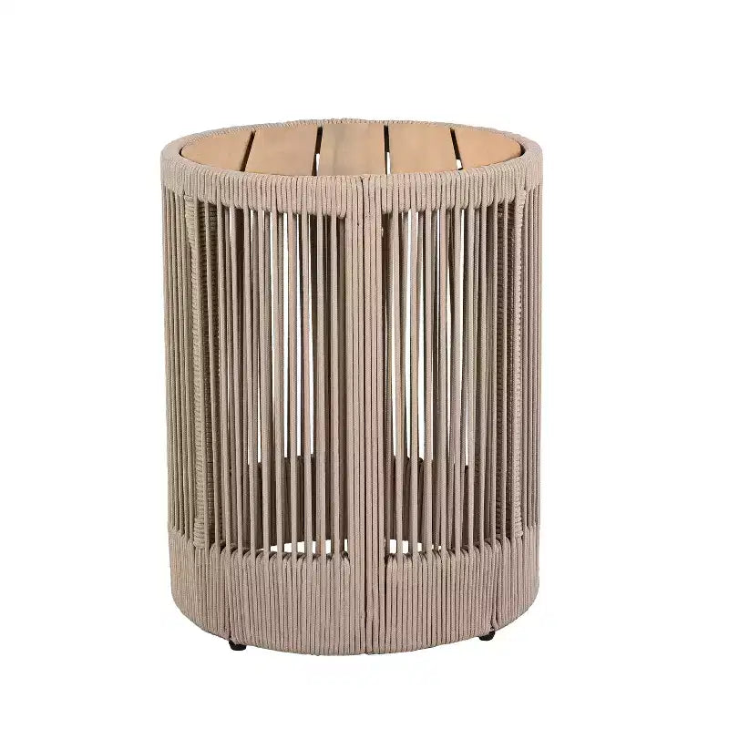 Ensemble de conversation d'extérieur pivotant ModernLuxe 2 ou 3 pièces, chaises pivotantes en rotin et bois d'acacia, ensemble de meubles de patio pour petits espaces