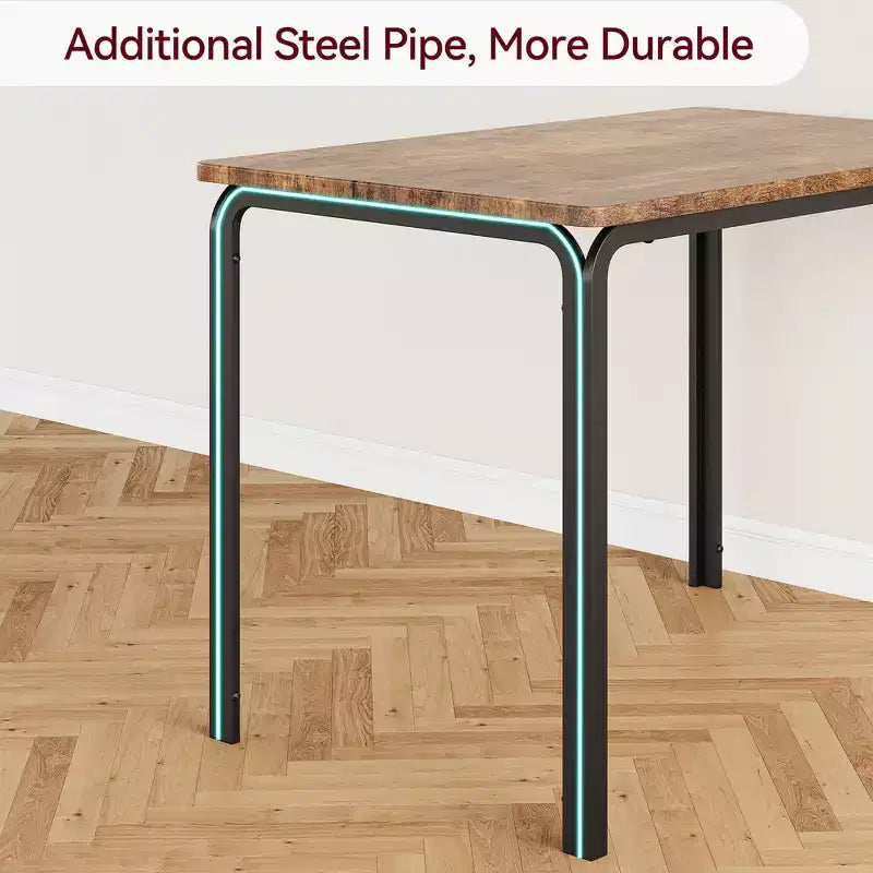 Ensemble de table à manger compacte peu encombrante pour 2 personnes, table carrée moderne avec 2 chaises, pour petits appartements, cuisines, coins repas 73,9 x 73,9 x 76,2 cm