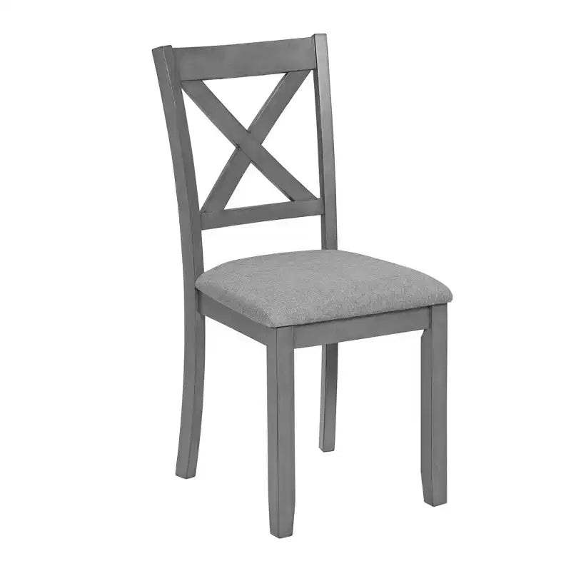 Ensemble de table et de chaises de salle à manger rembourrées GDFStudio Loren modernes en bois massif, 7 pièces
