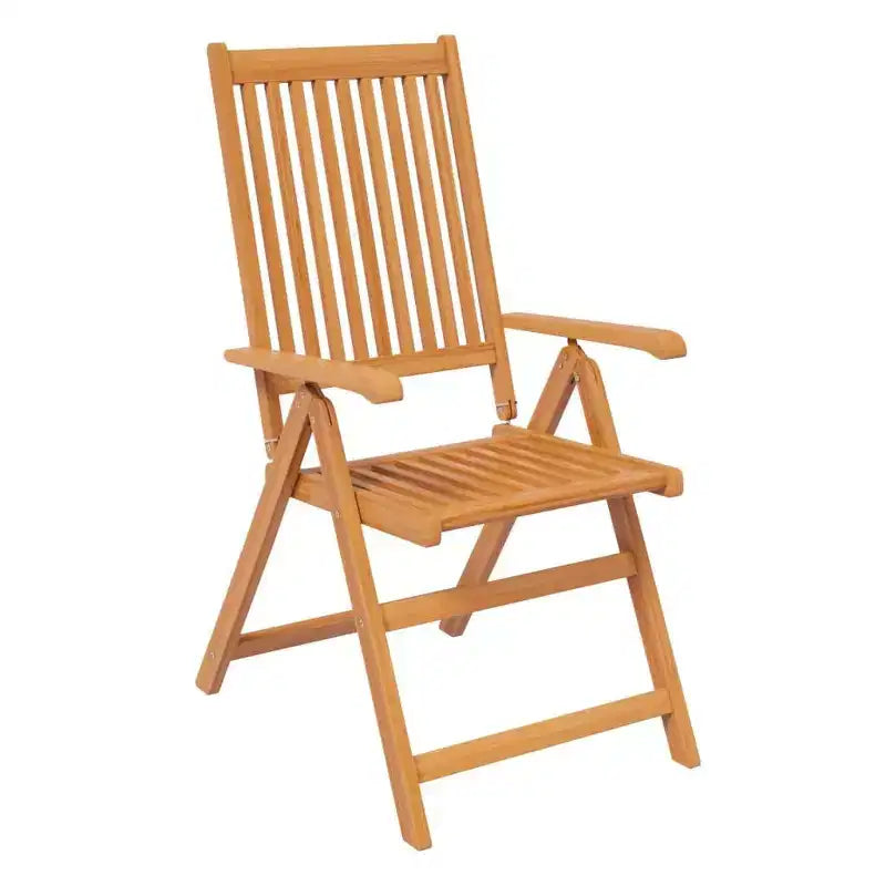 vidaXL Salon de jardin en bois massif d'acacia Bois naturel Taille moyenne