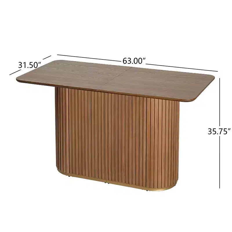 Christopher Knight Home Heini, ensemble de salle à manger moderne 5 pièces en bois avec table à pied central et pieds en bois d'hévéa