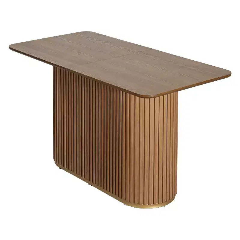 Christopher Knight Home Heini, ensemble de salle à manger moderne 5 pièces en bois avec table à pied central et pieds en bois d'hévéa