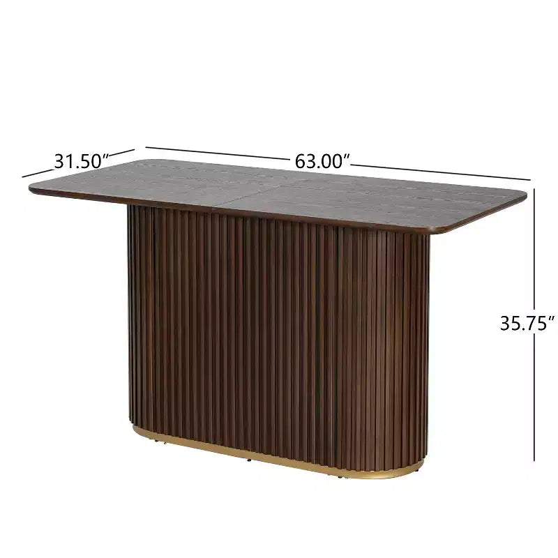Christopher Knight Home Heini, ensemble de salle à manger moderne 5 pièces en bois avec table à pied central et pieds en bois d'hévéa