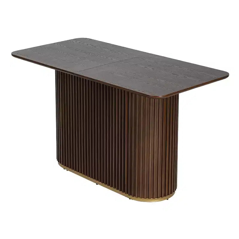 Christopher Knight Home Heini, ensemble de salle à manger moderne 5 pièces en bois avec table à pied central et pieds en bois d'hévéa
