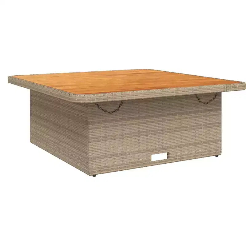 vidaXL Salon de jardin beige, blanc crème, marron
