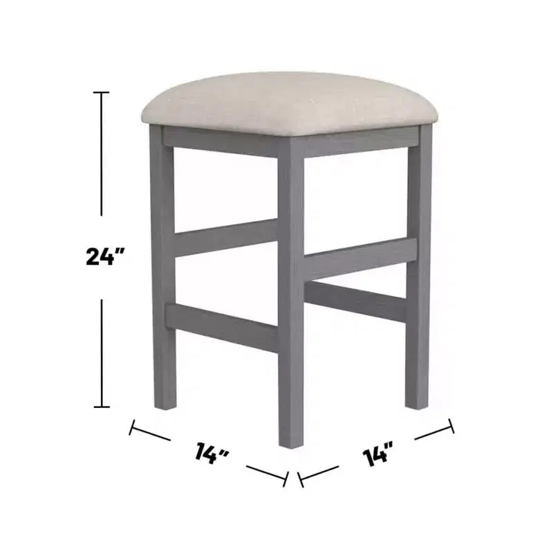 Ensemble de salle à manger GDFStudio Dawson avec plateau en bois et dessus en faux marbre, hauteur comptoir et table extensible