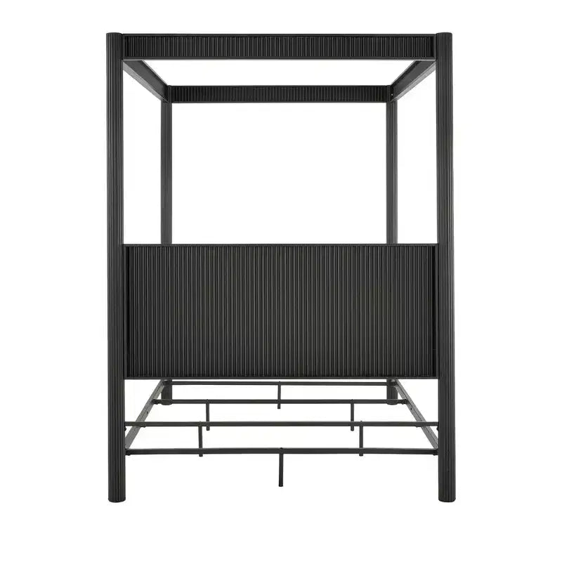 Chambre à coucher complète Shirley (lit et tables de chevet) – Noir – iNSPIREQ