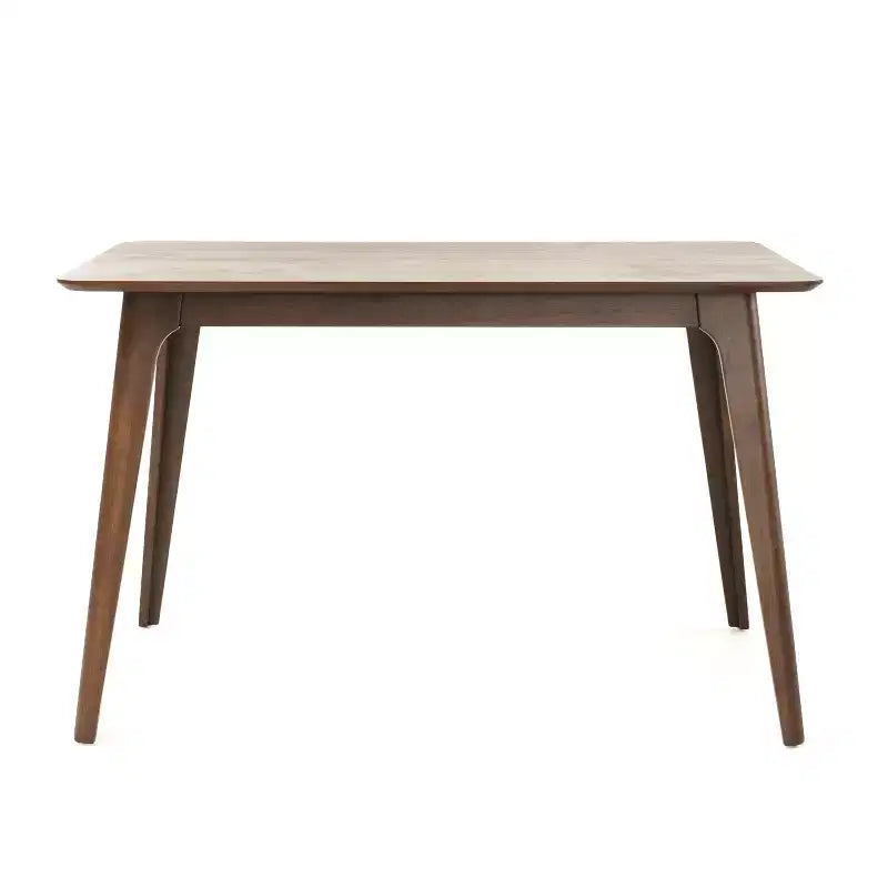 Ensemble de salle à manger moderne pour 4 personnes, 5 pièces, ensemble de table rectangulaire en bois massif avec 4 chaises rembourrées pour petite cuisine