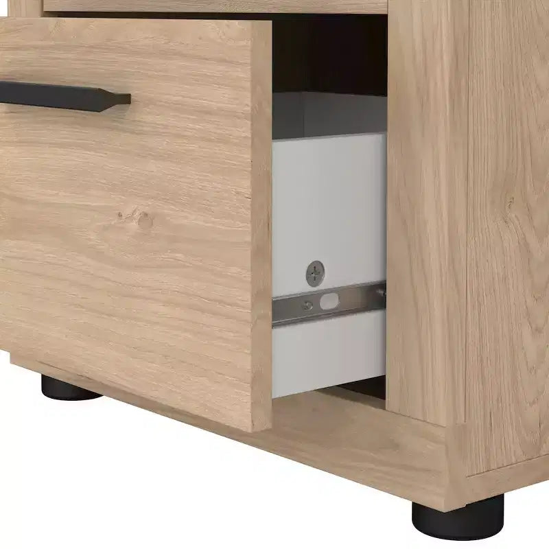 Tvilum, Ensemble de chambre Mira 3 pièces – Commode et table de chevet (lot de 2), Jackson Hickory