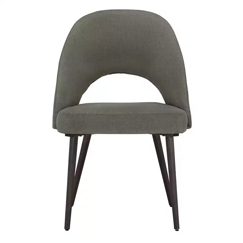 Ensemble table à manger ronde Jolana 45 et chaises de salle à manger tapissées - iNSPIRE Q