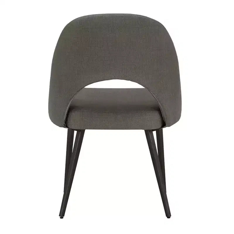 Ensemble table à manger ronde Jolana 45 et chaises de salle à manger tapissées - iNSPIRE Q