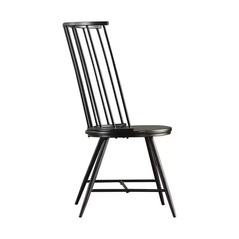 Table de salle à manger et ensemble Jolana 45" Plateau rond en chêne, finition noire - iNSPIRE Q