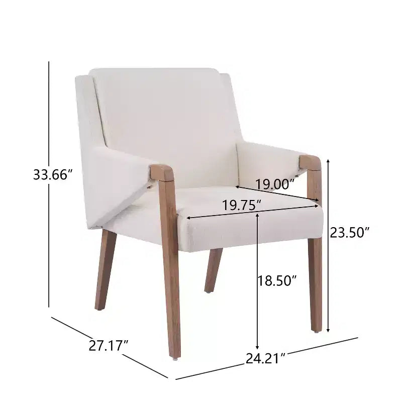 Chaises de salle à manger rembourrées Christopher Knight Home Misaw, 7 pièces, style Mid-Century avec table extensible
