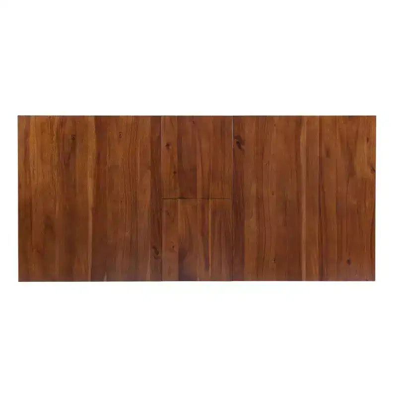 Ensemble de salle à manger Jackson 7 pièces avec chaises à dossier en X et table extensible, couleur noisette foncée - Powell