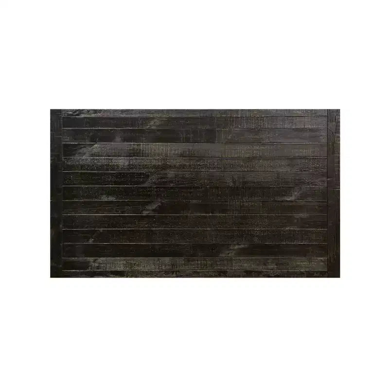 HOMES: Inside + Out Ensemble de salle à manger 7 pièces Hepburn noir antique/gris : Table rectangulaire, 6 chaises rembourrées